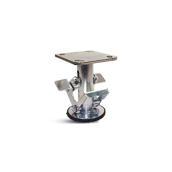 Caster Barn, 6" Floor Lock, FL60117, 4"x4-1/2" Top Plate, 7-